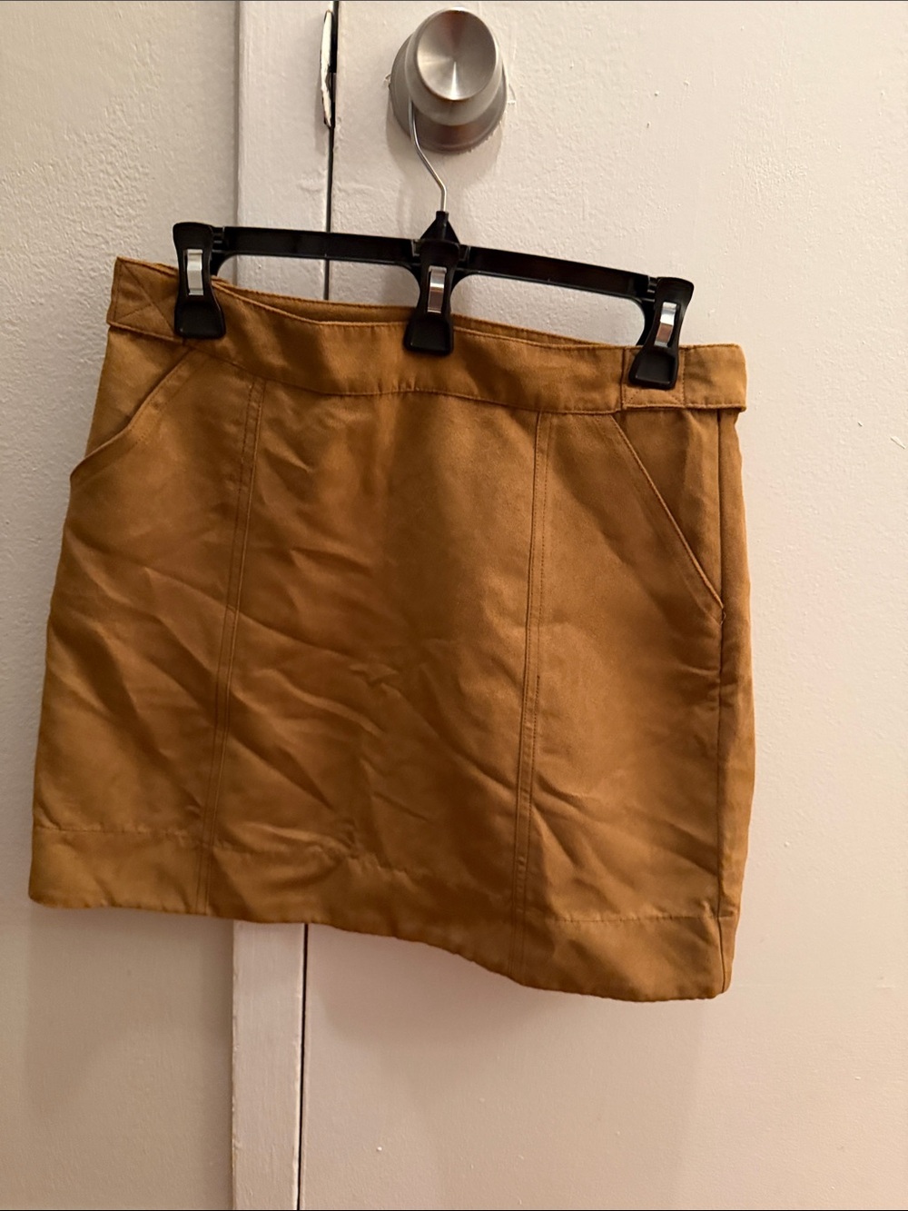 Women's Tan Mini Skirt